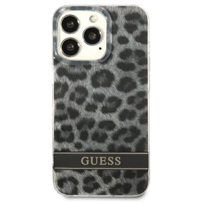 3. Guess GUHCP13LHSLEOK iPhone 13 Pro / 13 6.1" grey/grey hardcase Leopard