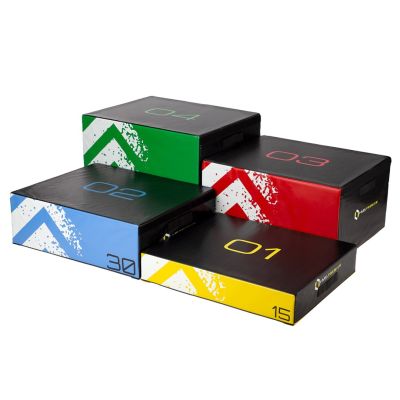 2. Set of four HMS Premium Plyometric Boxes PYBS01