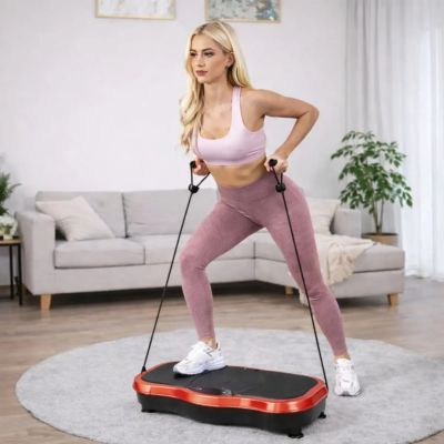 9. Extralink Moonwalk Spin Move Vibration Platform for Fitness Exercises 200W red