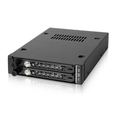 6. We-Ra. IcyDock with space for 2 drives: 2x6.3cm SATAI-III/SAS HDD&SSD in color, 1x3.5" Metal