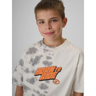 3. Boy's cotton T-shirt 4F 4FJRSS26TTSHM4168-91A