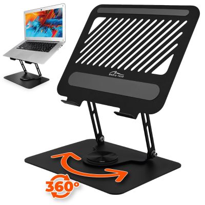 MEDIA-TECH ADJUSTABLE, ROTATABLE, ERGONOMIC LAPTOP STAND ROTO MT2662