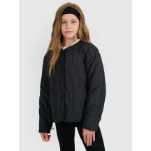 Girls' down jacket with synthetic filling 4F 4FJRAW25TDJAF0767-20S