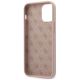 4. Guess GUHCP12SLSLMGLP iPhone 12 mini 5.4" light pink/light pink hardcase Silicone Script Gold Logo