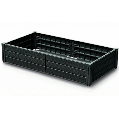 7. GARDEN BED EDGE BASE WOOD 149x75CM ANTHRACITE