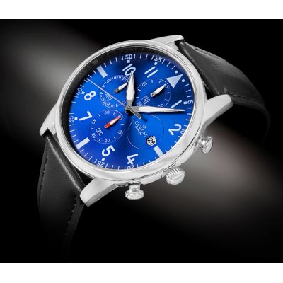2. Men's Watch Giewont Chronograph Sapphire Black and Blue GW5630-A3