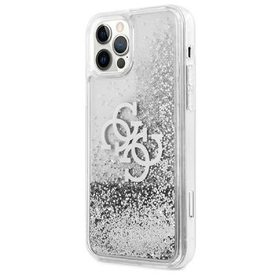 2. Guess GUHCP12LLG4GSI iPhone 12 Pro Max 6.7" silver/silver hardcase 4G Big Liquid Glitter
