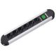 2. Bachmann PRIMO power strip 1.75 m 6 x network sockets Black, Gray