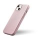 9. iCarer Litchi Premium Leather Case iPhone 14 Plus Magnetic Leather Case with MagSafe Pink (WMI14220711-PK)