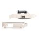 11. Single 10Gbps fiber optic port (SFP+) on PCI Express card, chipset: Intel JL82599EN