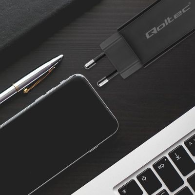 5. QOLTEC 90W GAN WALL CHARGER | 5-20V | 3-4.5A | USB-C 3.1