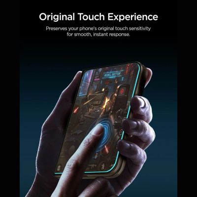 2. Spigen Glas.tR EZ Fit Pro HD AC 2-Pack Tempered Glass for iPhone Duo