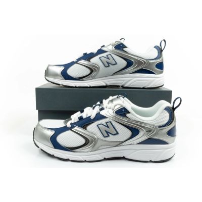 10. New Balance 408 men's sports shoes sneakers fashionable comfortable white silver