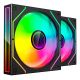TACENS MARS MF-3DPROX2 FANS 120 ARGB x2 BK-fans