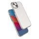 4. Spring Case case for iPhone 14 Plus silicone cover with frame light blue