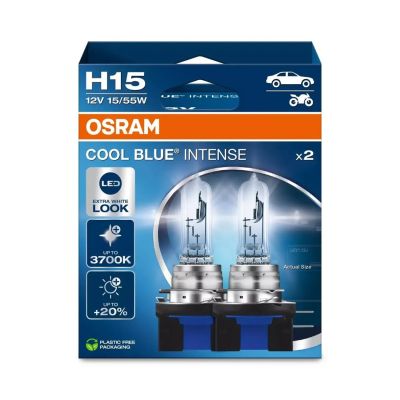 Bulb (Set of 2) H15 12V 55/15W PGJ23T-1 Cool Blue Intense NextGen