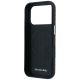 7. Mercedes Leather Semi Wrap Wood Effect MagSafe Case for iPhone 17 Pro Max - Brown