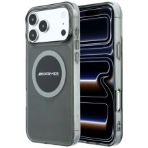 Mercedes AMG IML Transparent Bicolor Block MagSafe Case for iPhone 18 Pro Max / 17 Pro Max - Black and Gray