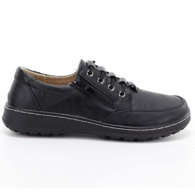 6. Comfortable women's shoes with a zipper, black Potocki TO90407