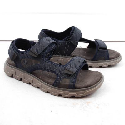 2. Comfortable Velcro sandals Bugatti M INT1999 navy blue