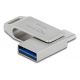 4. DeLOCK USB-C + Type-A 5 Gbps 128 GB Flash Drive – Metal Housing