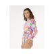2. Women's RIP CURL Party Wave Upf Surf Suit multicolor