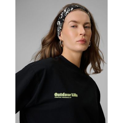 4. Women's longsleeve regular with print 4F 4FRSS26TSWSF2834-20S