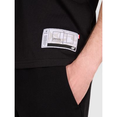 4. Men's regular t-shirt with volleyball print 4F 4FRAW25TTSHM3319-20S