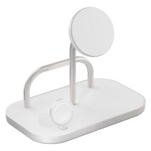 ZENS ZEDC29W/00 Charger, Indoor, AC, USB, Wireless Charging, 1m, Silver, White