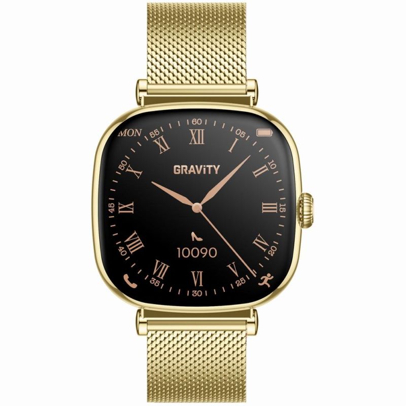 7. Smartwatch Gravity Gold Bracelet + Strap GT32-1