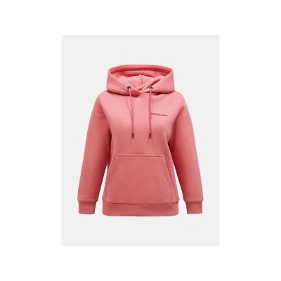 Peak Performance W Original Small Logo Hood Pink