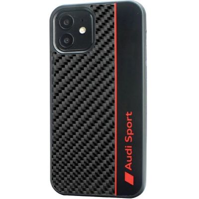 2. Audi Carbon Fiber Stripe iPhone 11 / Xr 6.1" black/black hardcase AUS-TPUPCIP11-R8/D1-BK