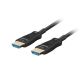 9. LANBERG HDMI CABLE M/M V2.1 20M 8K OPTICAL AOC CA-HDMI-30FB-0200-BK