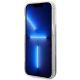 5. Guess Flower Liquid Glitter case for iPhone 14 Pro Max - blue