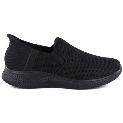2. Men's textile slip-on sneakers, black NEWS 170-M