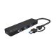 2. NATEC HUB USB-C 3.0 MAYFLY 4-PORTS + USB-A ADAPTER NHU-2023