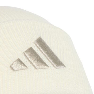 7. Adidas New Logo Beanie Cuff Cream JX5745