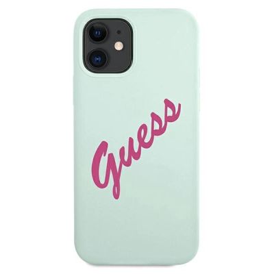 3. Guess GUHCP12SLSVSBF iPhone 12 mini 5.4" blue fuchsia/blue fuschia hardcase Silicone Vintage