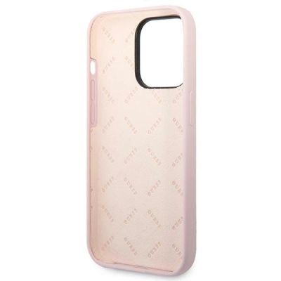 7. Guess Silicone Triangle iPhone 14 Pro 6.1" Case - Purple