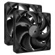 5. Corsair iCUE LINK RX140 Computer Case Fan 14 cm Black 2 pcs.