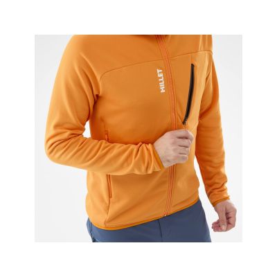 7. MILLET M Seneca Fleece Hoodie Jacket Orange