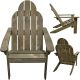 4. WOODEN GARDEN ARMCHAIR WITH ARMRESTS