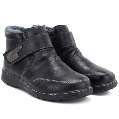 8. Women's comfortable insulated ankle boots, black, Vinceza 87734