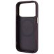 7. Guess Stripe Peony 4G Logo MagSafe Case for iPhone 18 Pro / 17 Pro - Burgundy