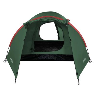 9. NILS CAMP Rocker NC6013 camping tent for 3 people, green and red