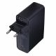 4. GEMBIRD 4-PORT FAST GAN (PD) USB MAINS CHARGER (3X USB-A + 1X USB TYPE-C) 100W, BLACK