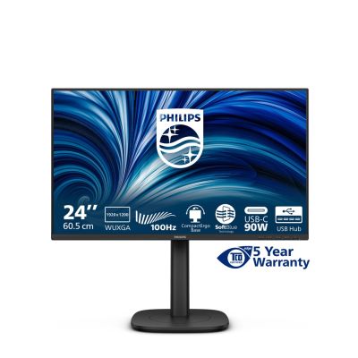 3. Philips 3000 series 24B2U3301D/00 computer monitor 61.2 cm (24.1") 1920 x 1200 px WUXGA LCD Black