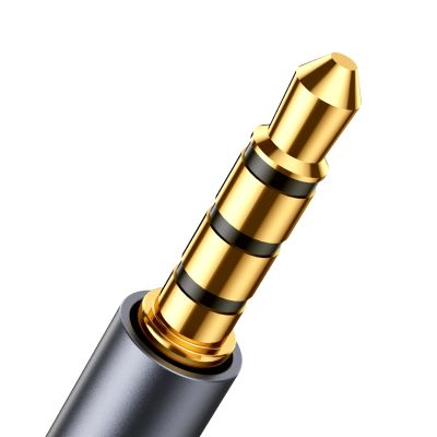 6. Joyroom stereo audio cable AUX 3.5 mm mini jack (male) - mini jack (female) 1.2 m black (SY-A09)