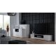 4. TV cabinet VIVA 180 white/glossy white+black