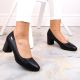 30. Sergio Leone W SK314A black decorative block heel pumps